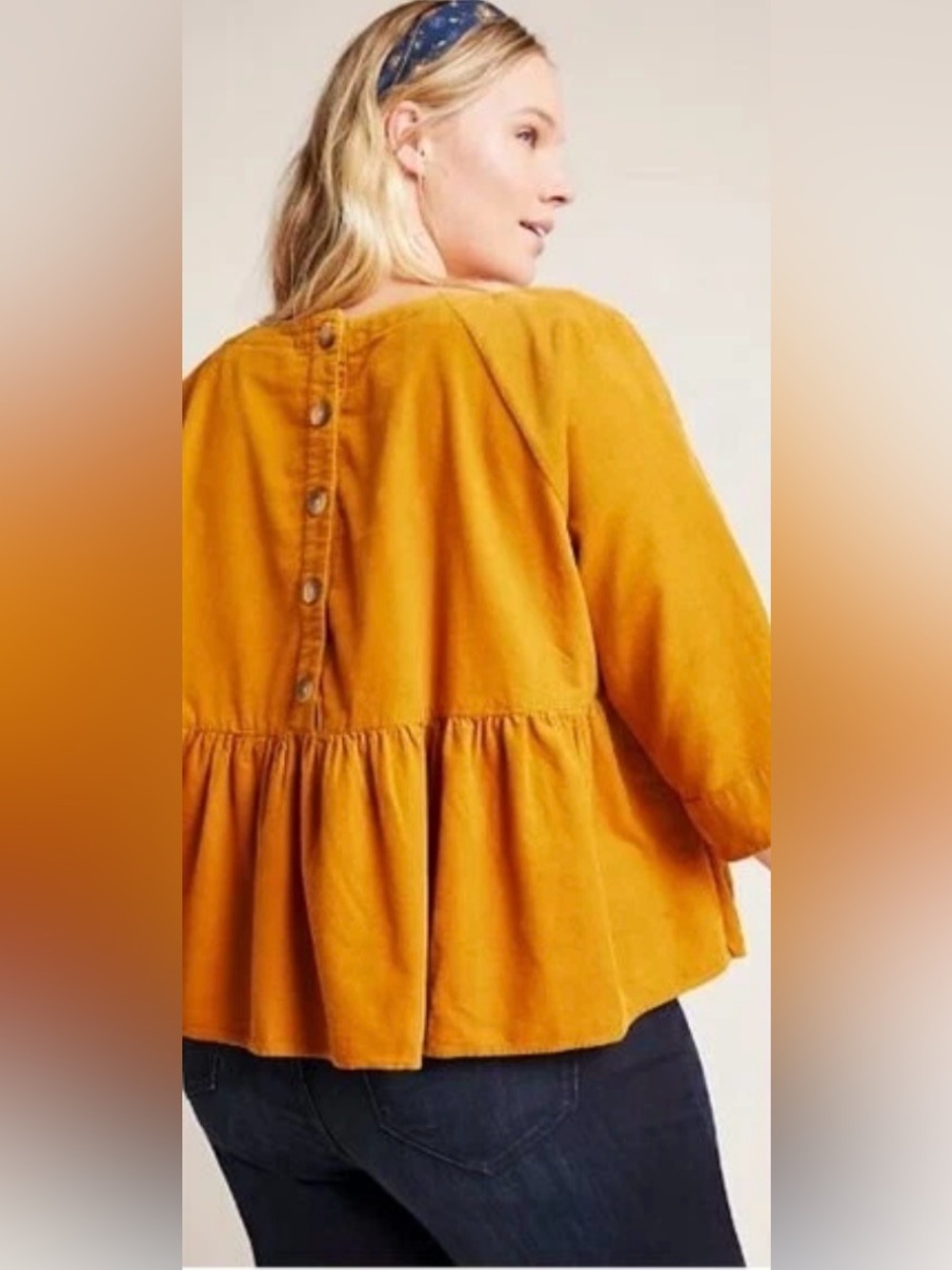 Anthropologie  Maeve Maria Babydoll Blouse - Picture 2 of 8